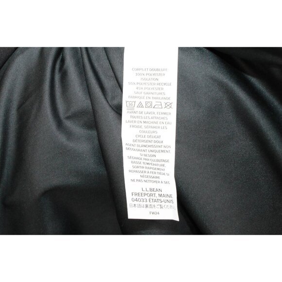 LL Bean Mountain Classic Puffer Coat Black Size XS - Picture 8 of 10